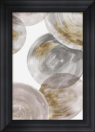 Framed Spiral Rings III Print