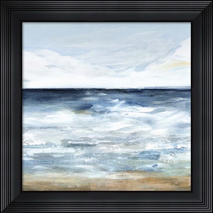 Framed Blue Ocean I Print