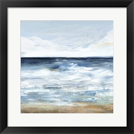 Framed Blue Ocean I Print