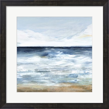 Framed Blue Ocean I Print