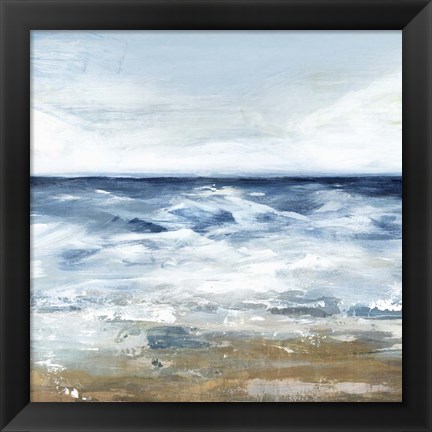 Framed Blue Ocean II Print