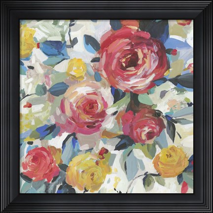 Framed Red Roses Print