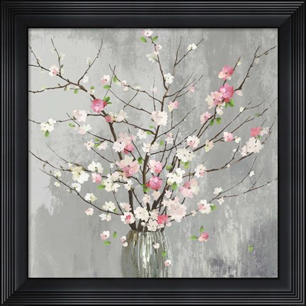 Framed Delicate Pink Blooms Print
