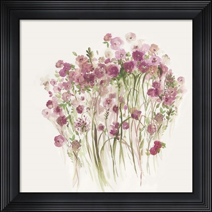 Framed Pink Spring Garden Print