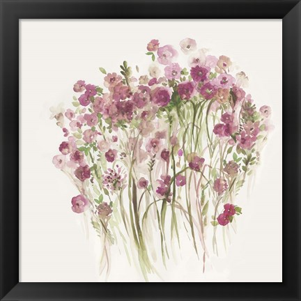 Framed Pink Spring Garden Print