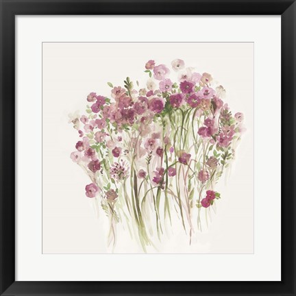 Framed Pink Spring Garden Print