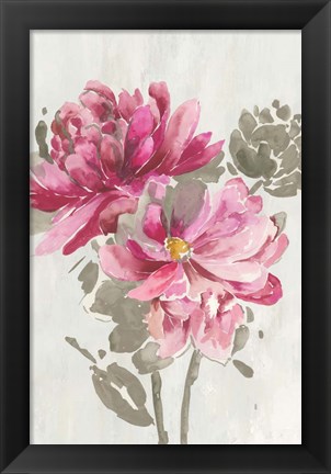 Framed Ink Peony Print