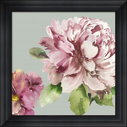 Framed Pink Peony I Print