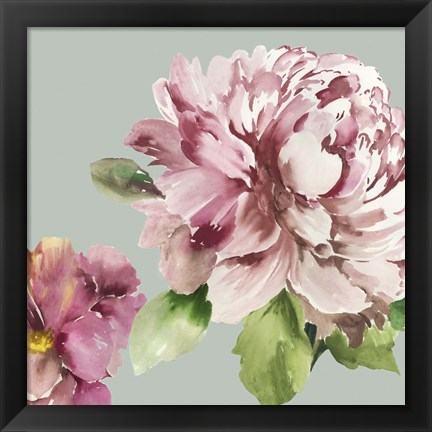 Framed Pink Peony I Print