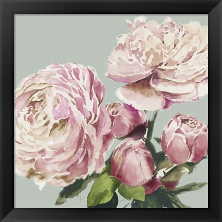 Framed Pink Peony II Print