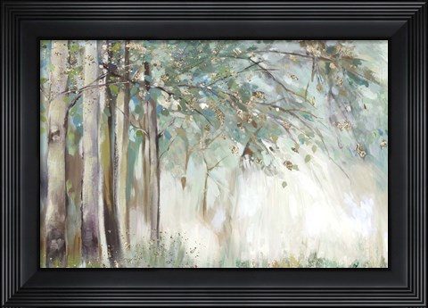 Framed Silver Leaves Print
