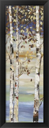 Framed Dark Birch I Print