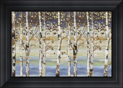 Framed Dark Birch III Print
