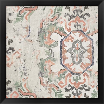 Framed Oriental Rug II Print