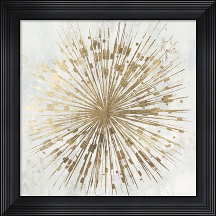 Framed Golden Star Print