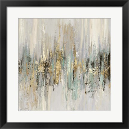 Framed Dripping Gold II Print