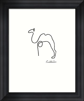 Framed Camel - Embossed Print