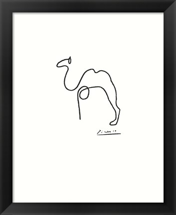 Framed Camel - Embossed Print