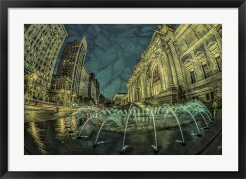 Framed Fountains at the MET Print
