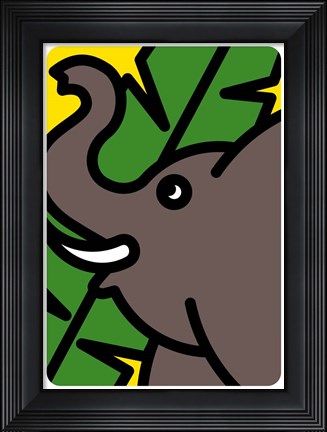 Framed Elefante Print