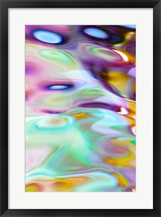 Framed Aqua Golw Print