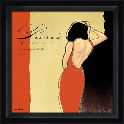Framed Fashion Design 3 Print