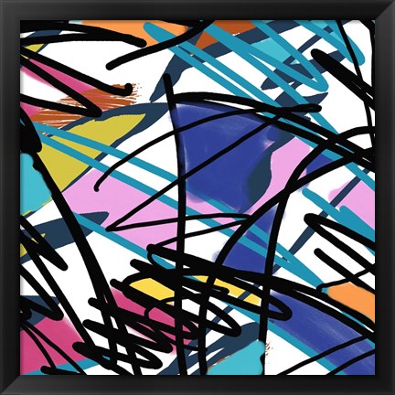 Framed Abstract D Print