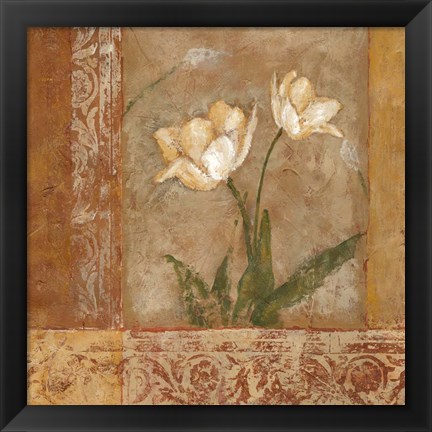 Framed Morning Floral II Print