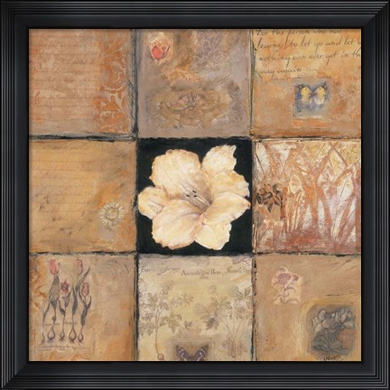 Framed Golden Light Composition II Print