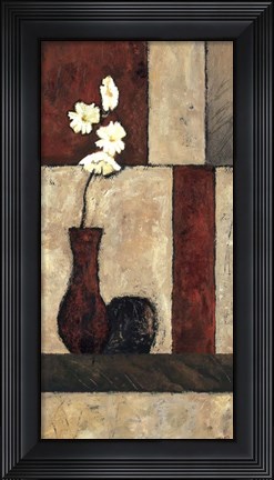 Framed Earthy Orchid Panel II Print
