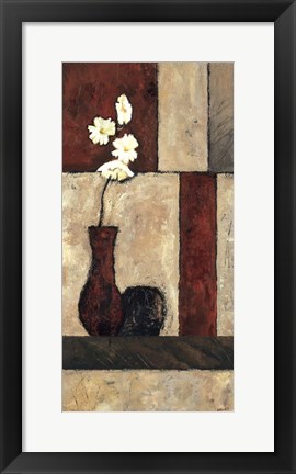 Framed Earthy Orchid Panel II Print