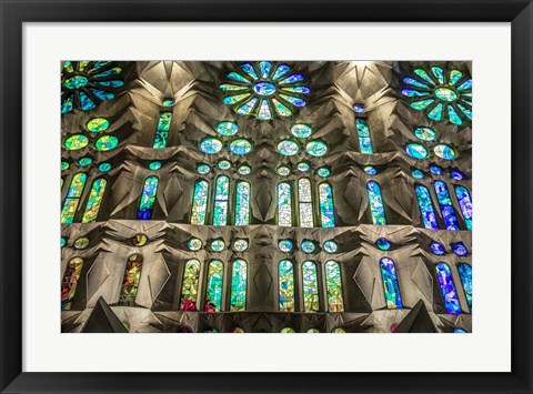 Framed Colorful Barcelona 8 Print