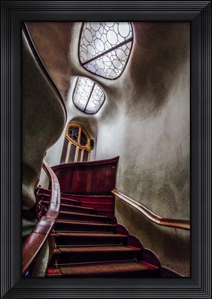 Framed Barcelona hallway Print