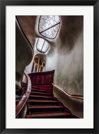 Framed Barcelona hallway Print