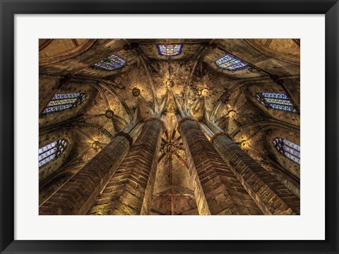 Framed Barcelona Cathedral Print