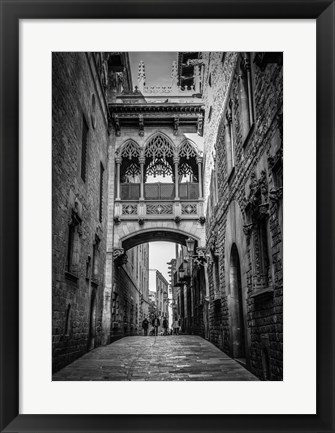 Framed Barri Gotica Barcelona Print