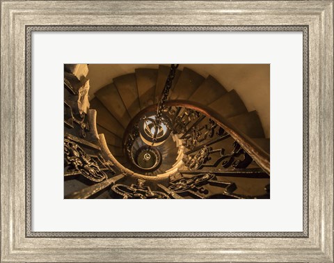 Framed Old Staircase Print