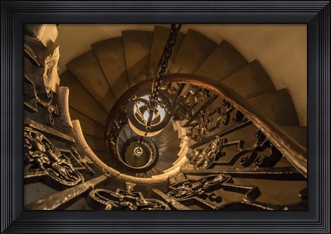 Framed Old Staircase Print