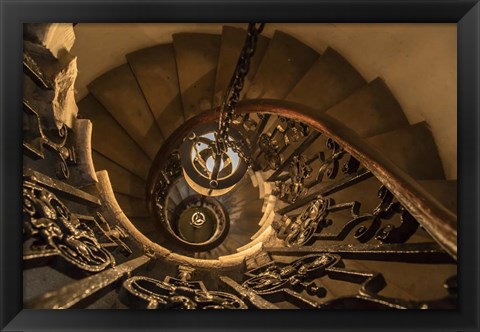 Framed Old Staircase Print