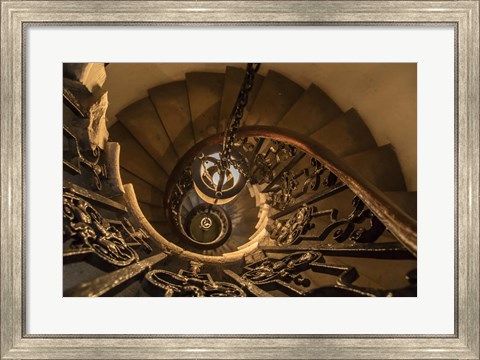 Framed Old Staircase Print