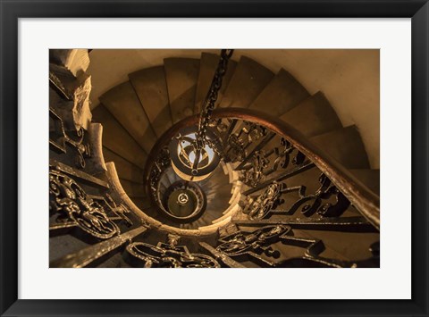 Framed Old Staircase Print