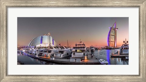 Framed Dubai Sunset Print