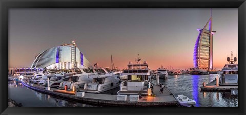 Framed Dubai Sunset Print