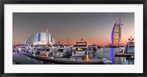 Framed Dubai Sunset Print