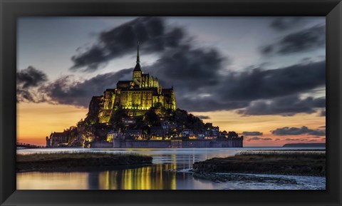 Framed Mont Saint Michel France Print