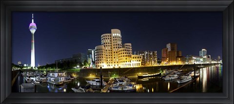 Framed Medienhafen Dusseldorf Print