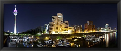 Framed Medienhafen Dusseldorf Print