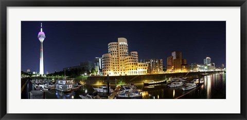 Framed Medienhafen Dusseldorf Print