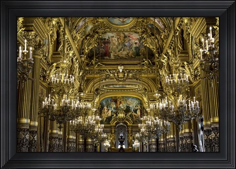 Framed Golden Room Paris Print