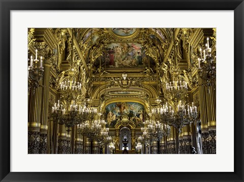 Framed Golden Room Paris Print